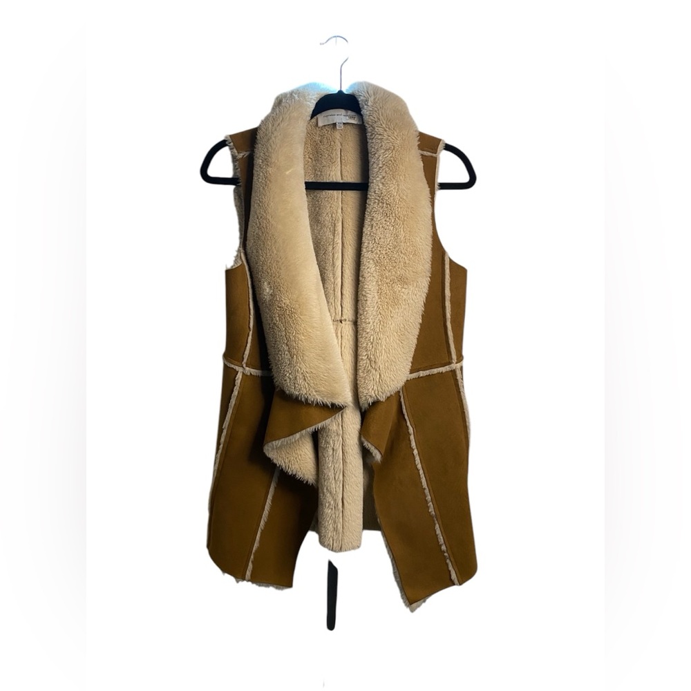 Cupcakes and Cashmere Arden Suede and Faux Fur Vest - REVOLVE - XS